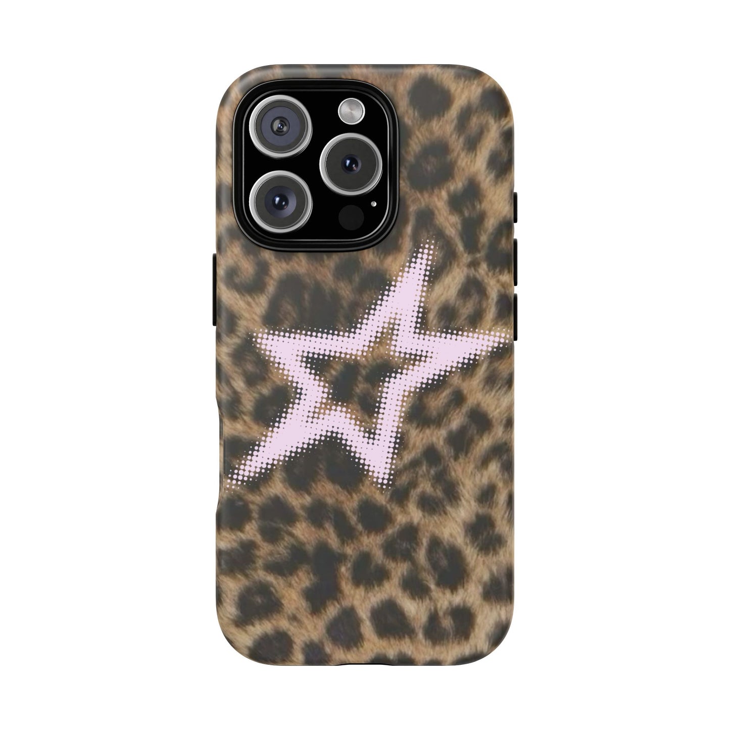 Pink Star Cheetah Case