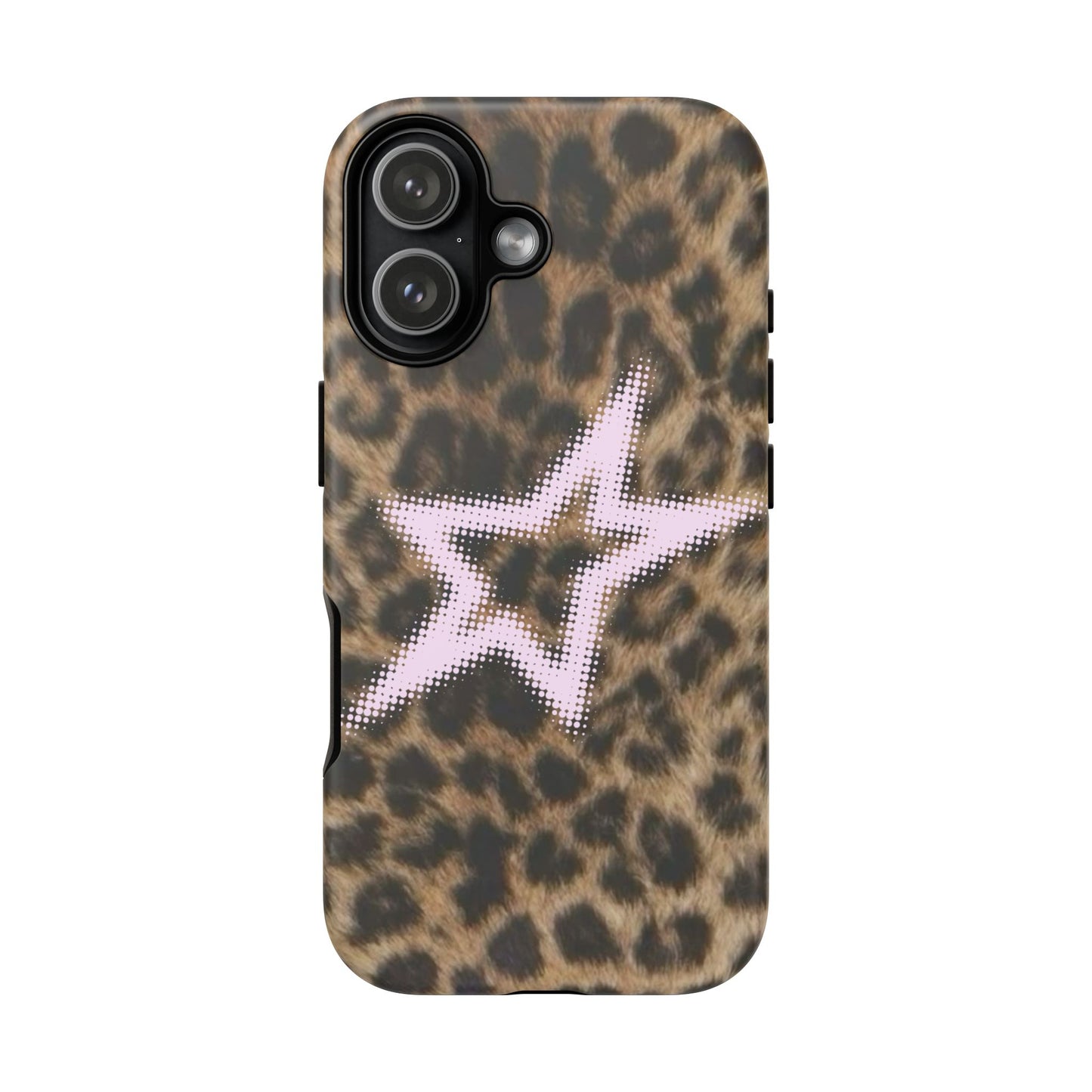 Pink Star Cheetah Case