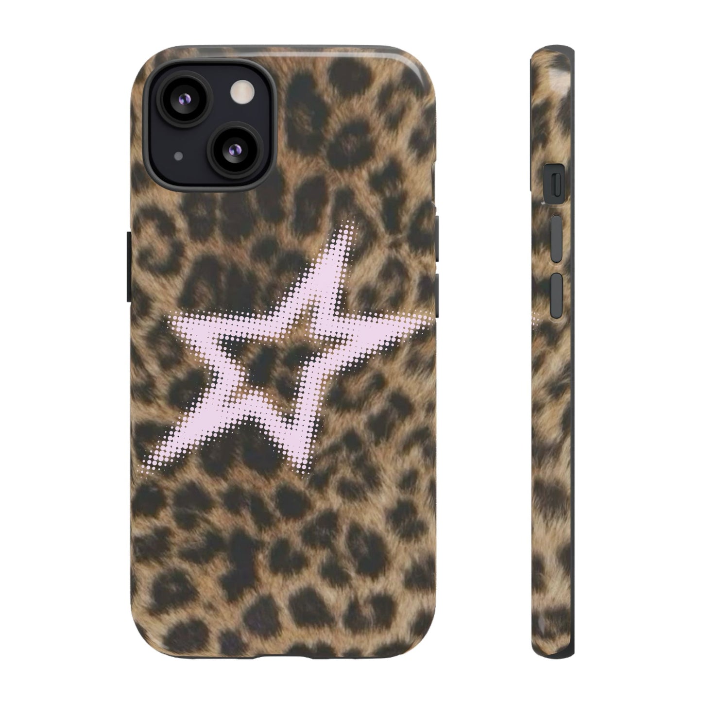 Pink Star Cheetah Case