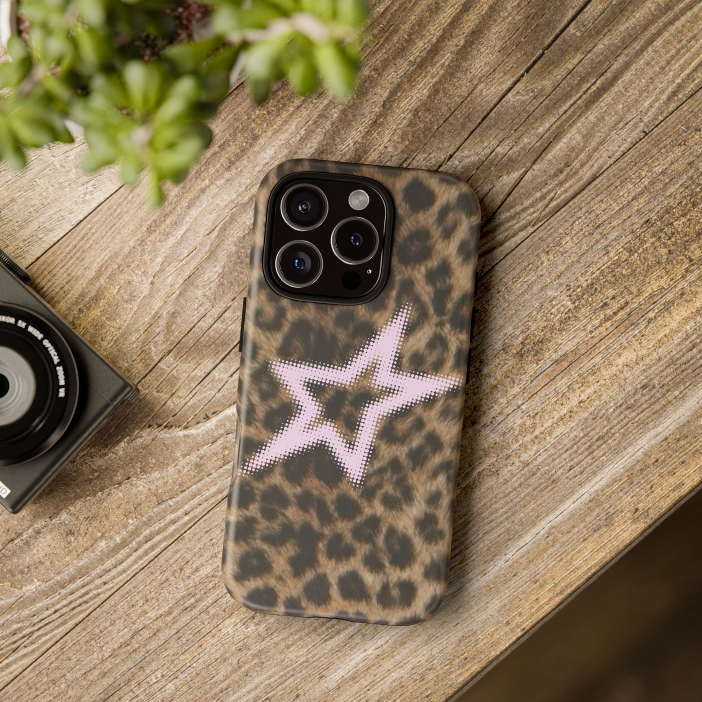 Pink Star Cheetah Case