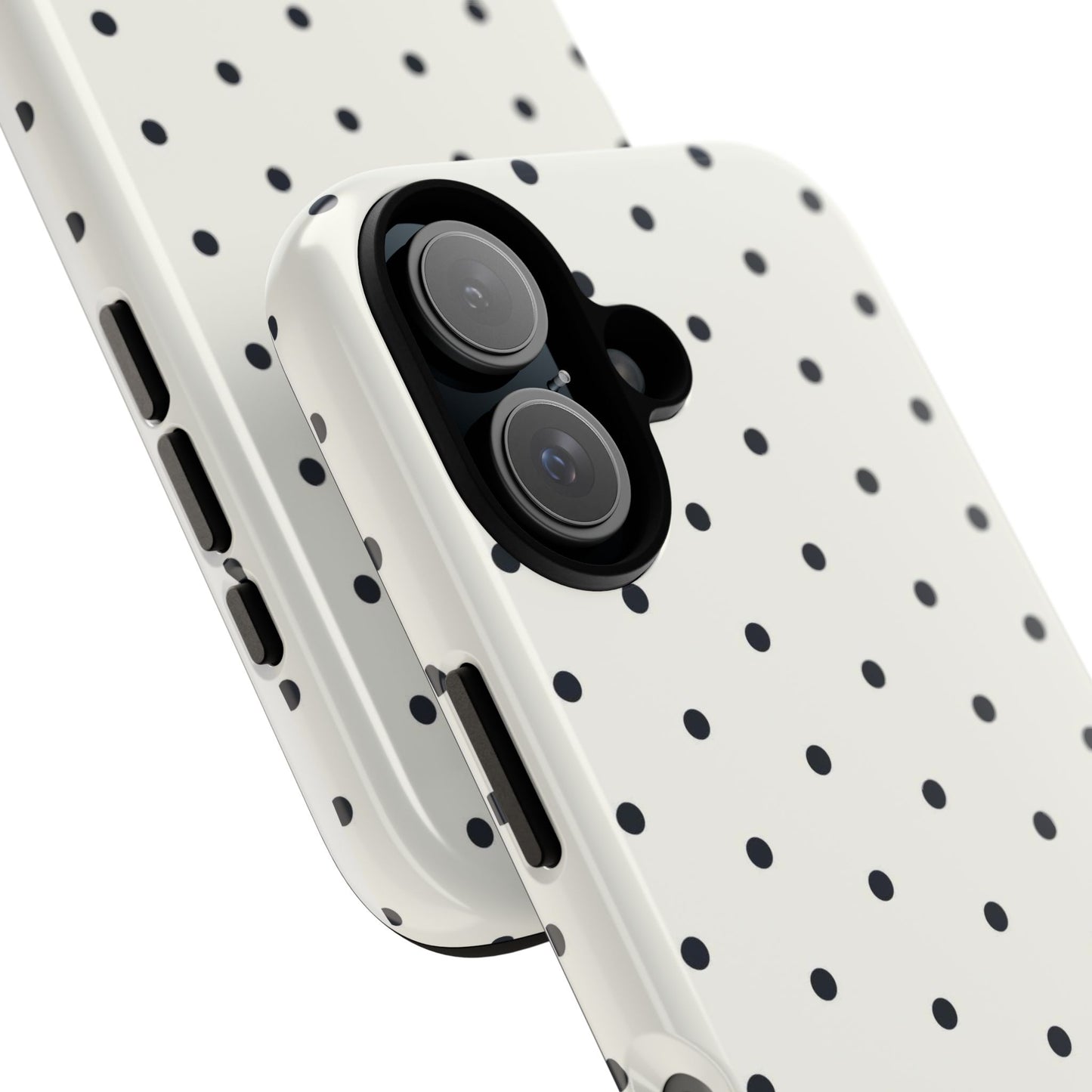 White Polka Dot Tough Case