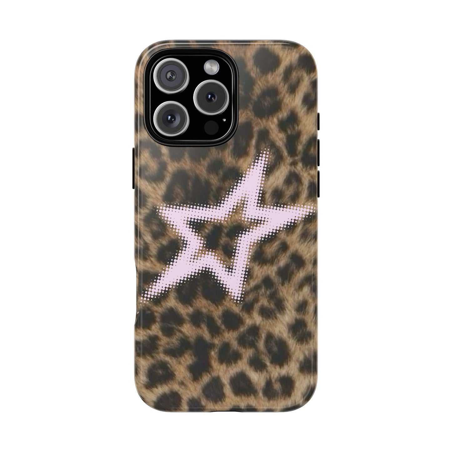 Pink Star Cheetah Case