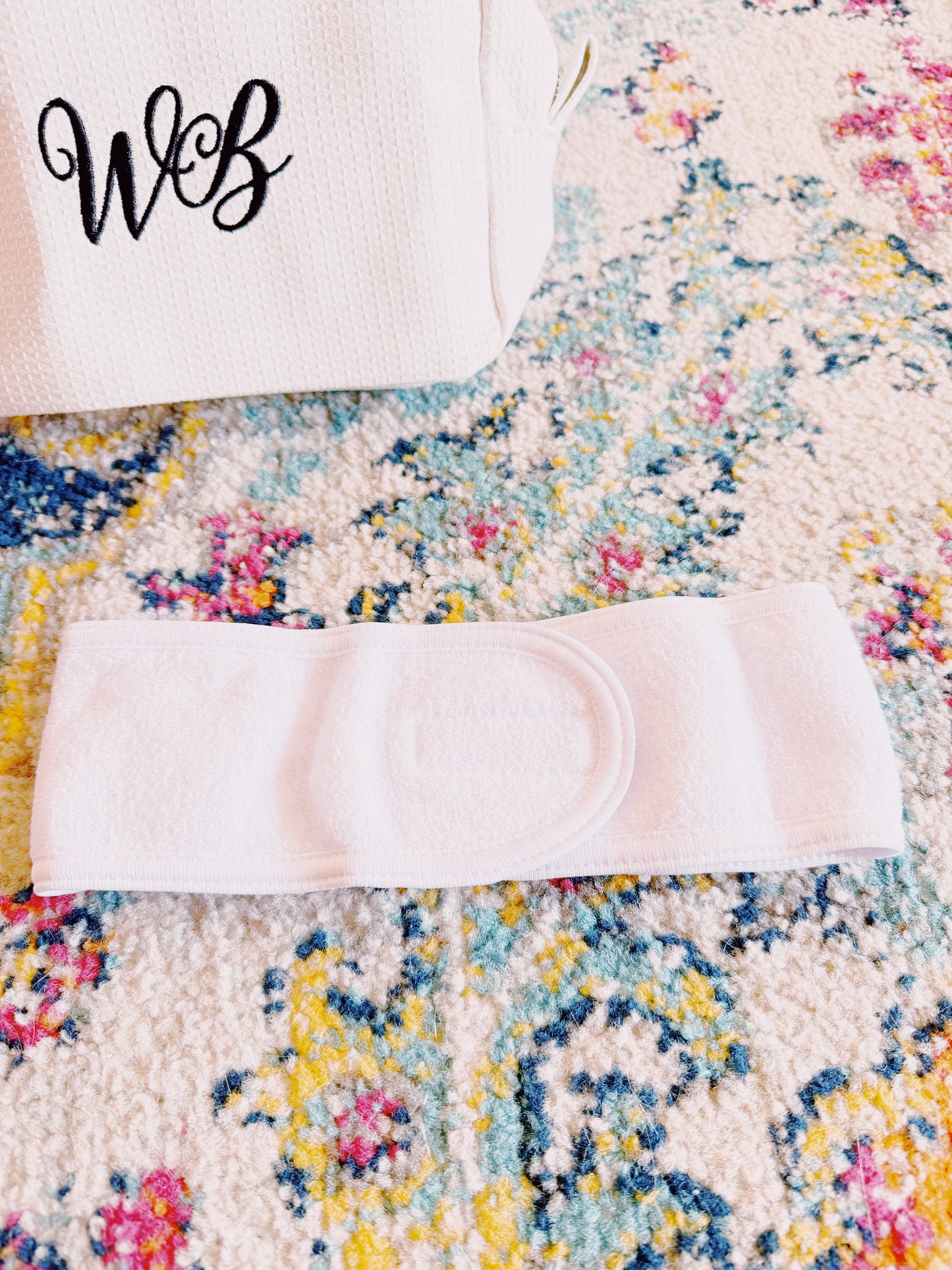White Bow Skincare Headband In White