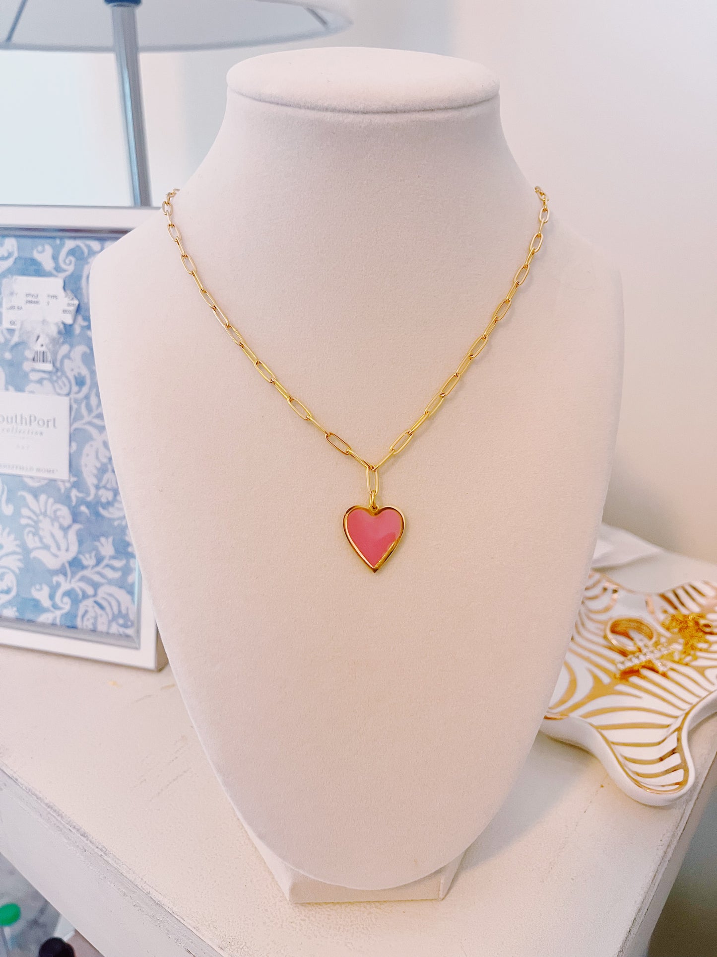 Pink Heart Necklace