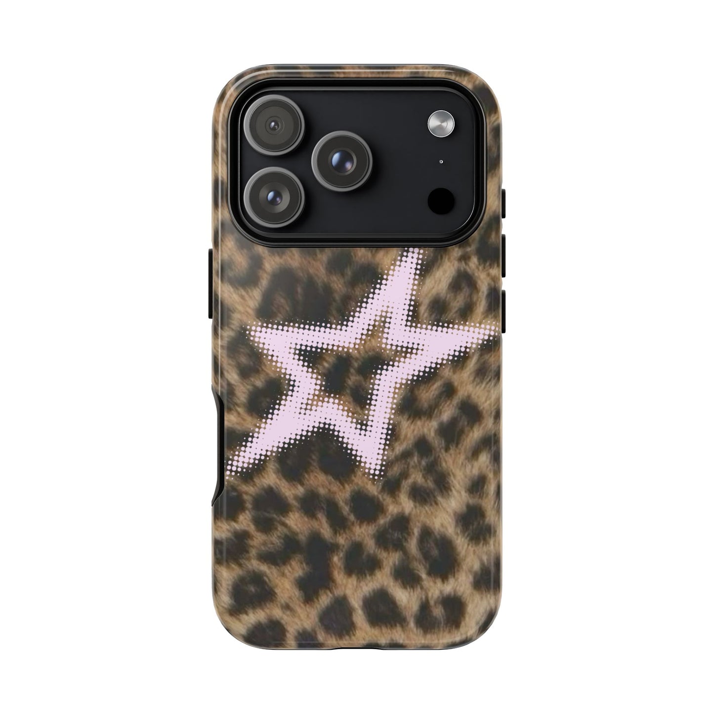 Pink Star Cheetah Case