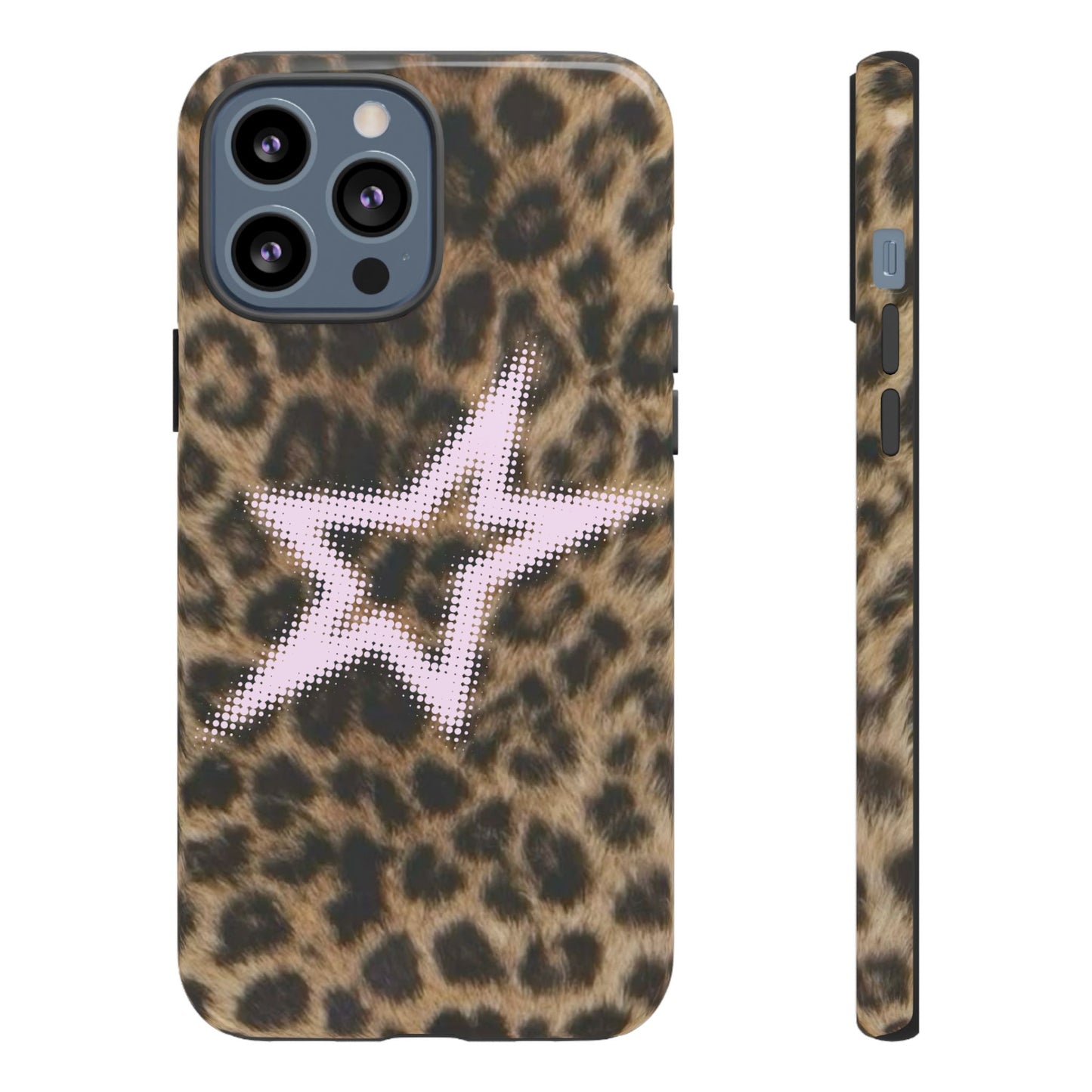 Pink Star Cheetah Case
