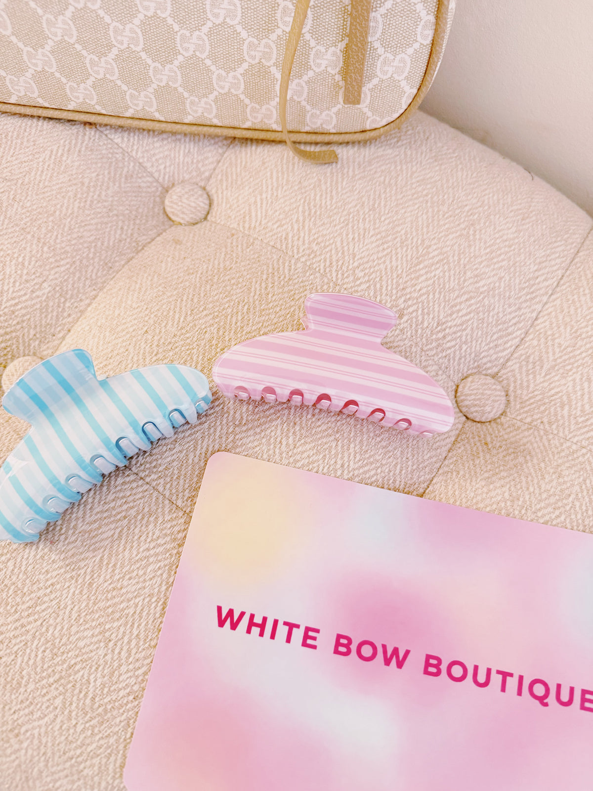 THE CANDY STRIPE CLAW CLIP