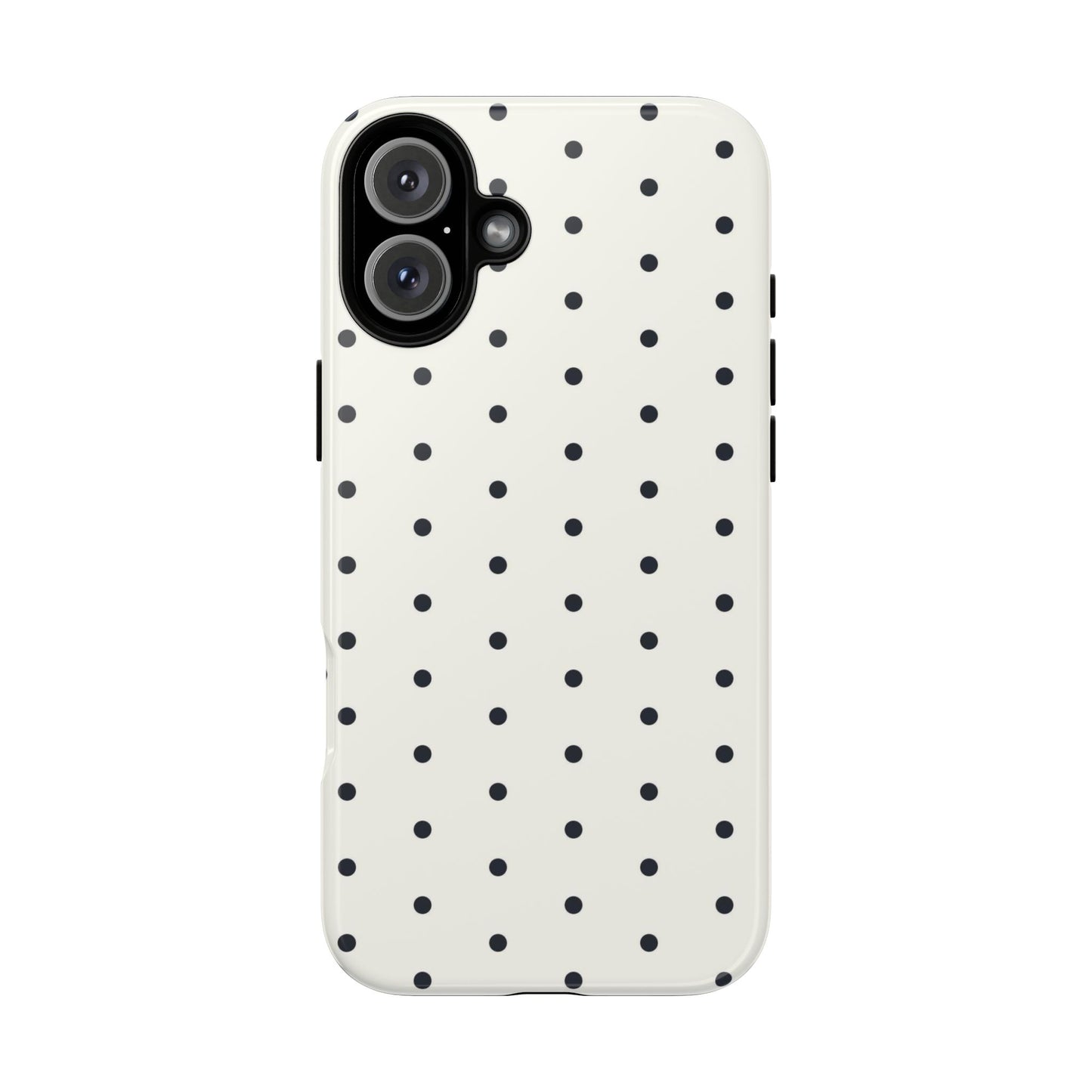 White Polka Dot Tough Case