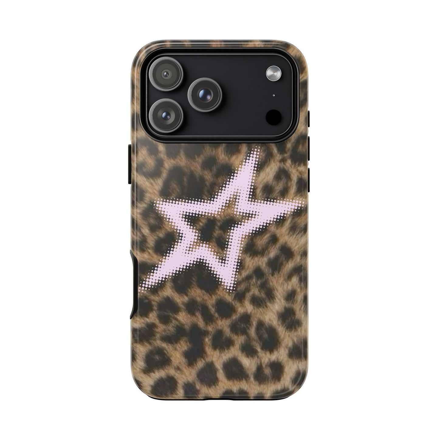 Pink Star Cheetah Case
