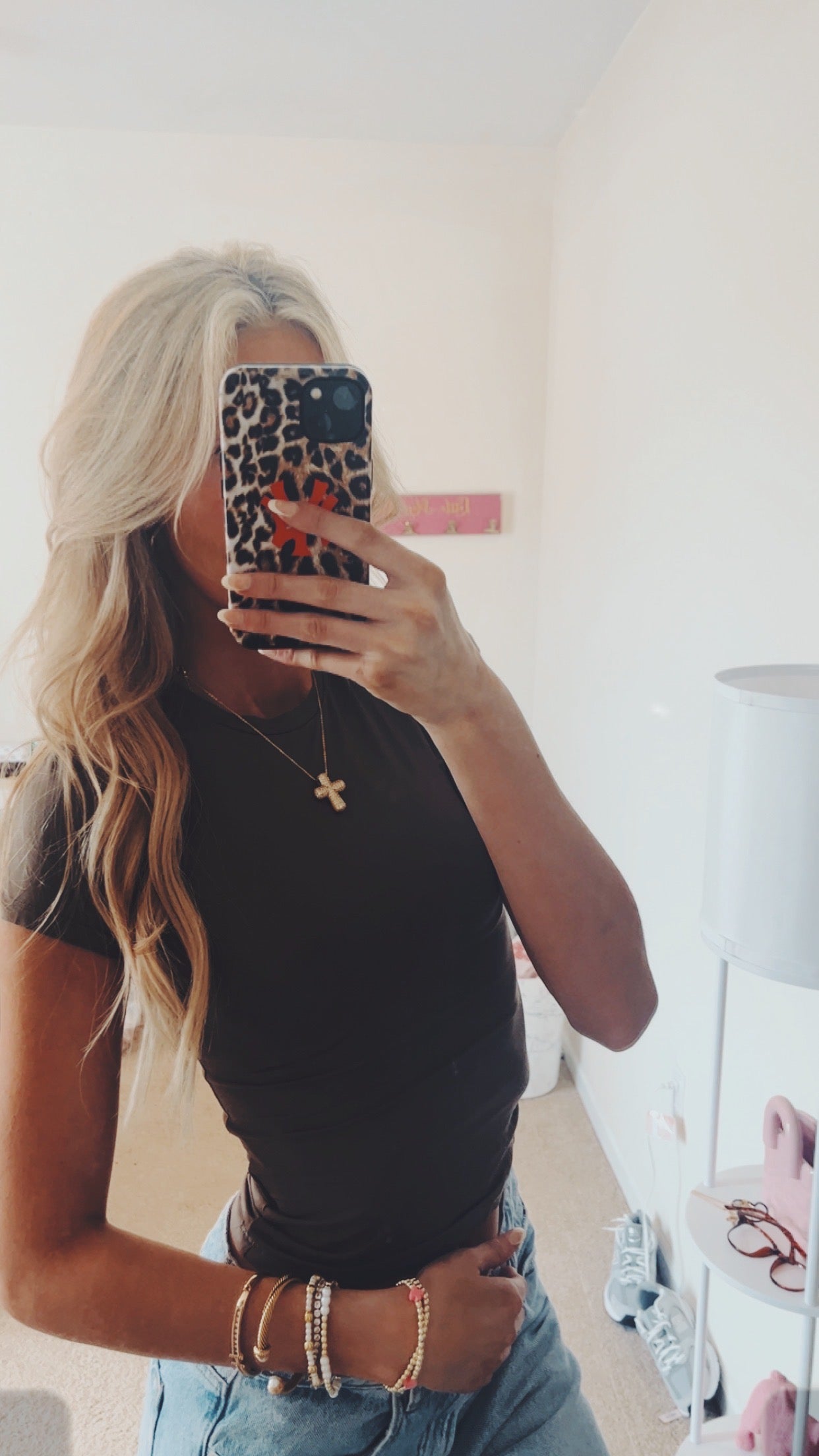 Bubble Cross Necklace