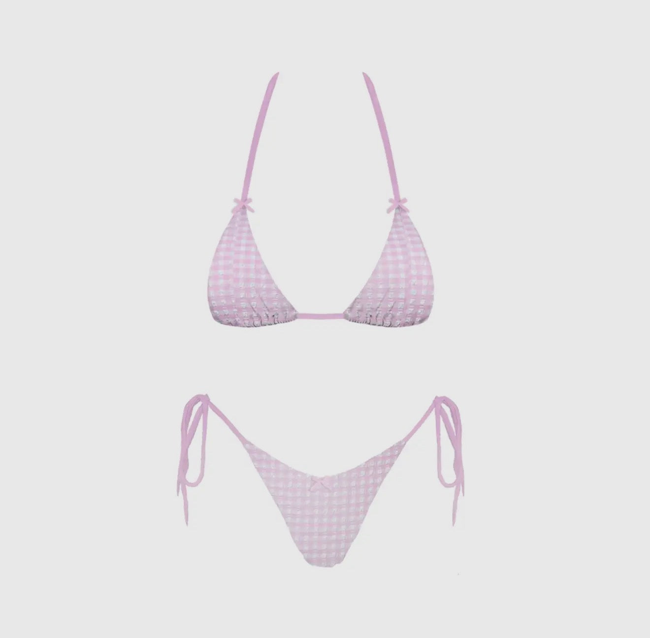 Bayside Gingham Pink Bikini
