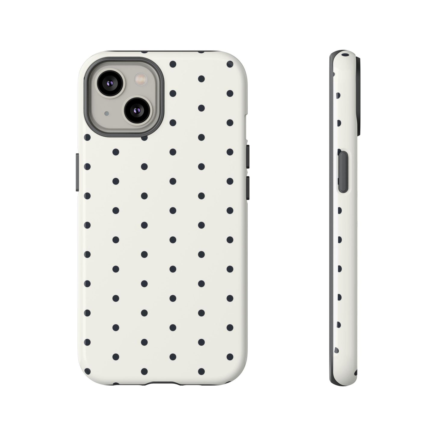 White Polka Dot Tough Case