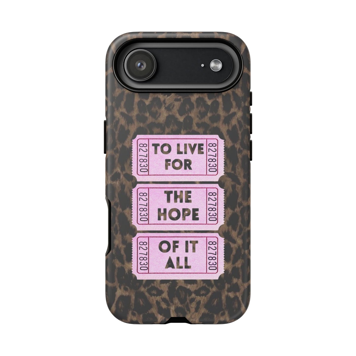 TO LIVE FOR THE HOPE OF IT ALL