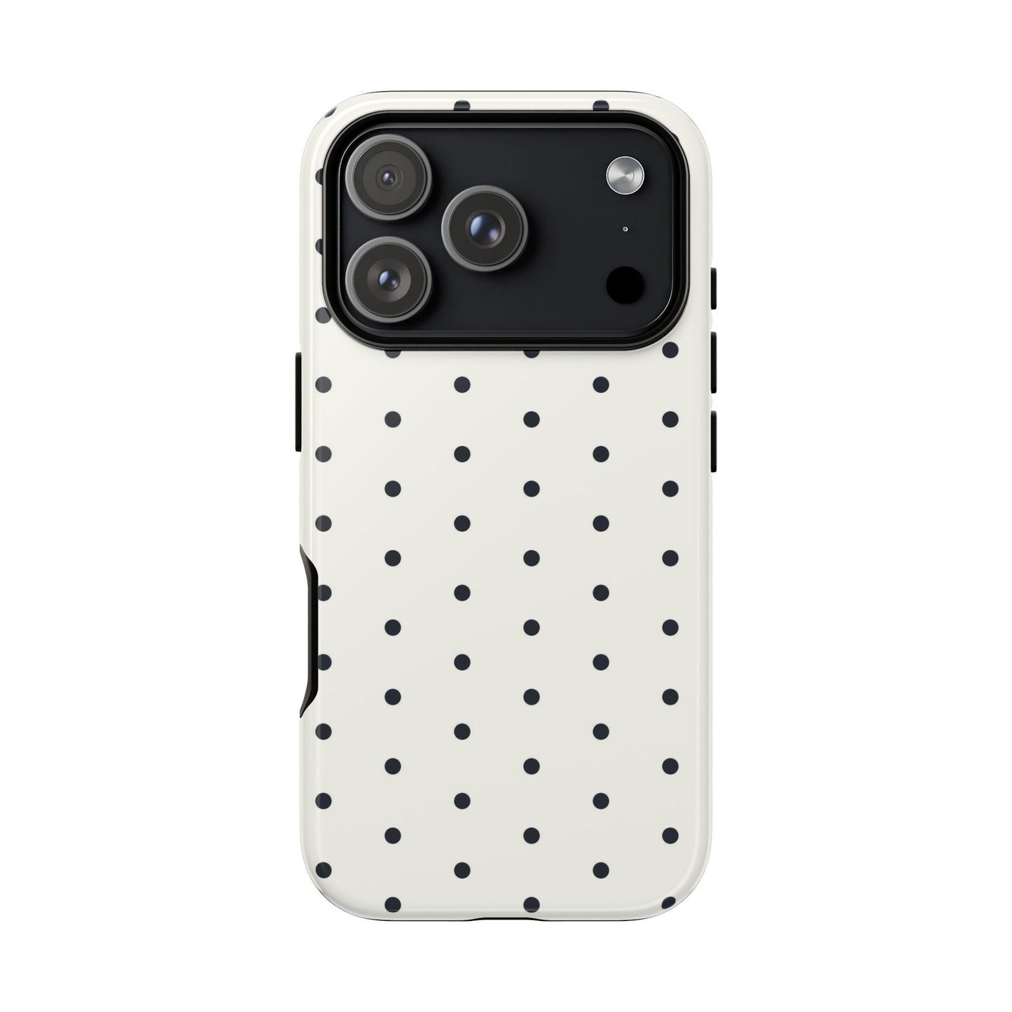 White Polka Dot Tough Case