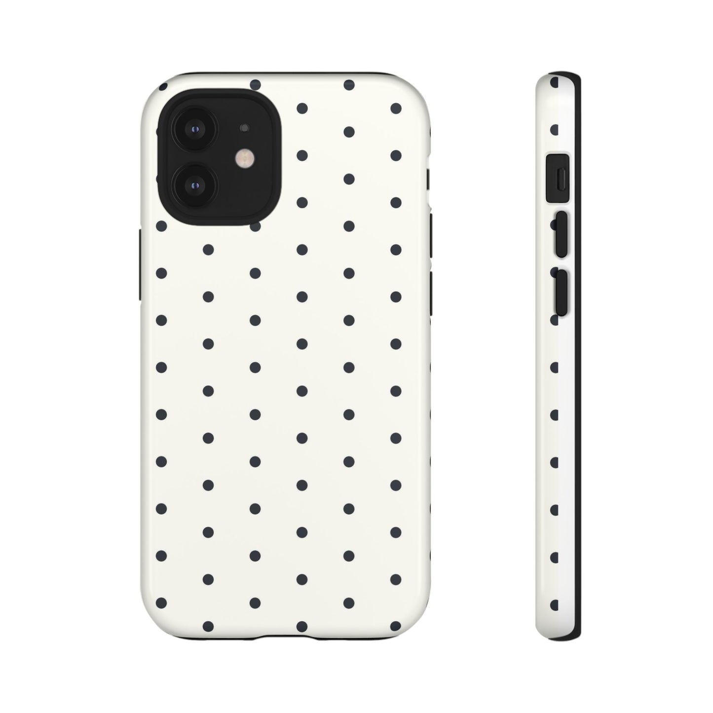 White Polka Dot Tough Case