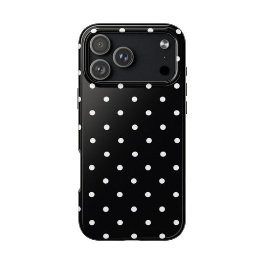 Black Polka Dot Tough Phone Case *NEW*