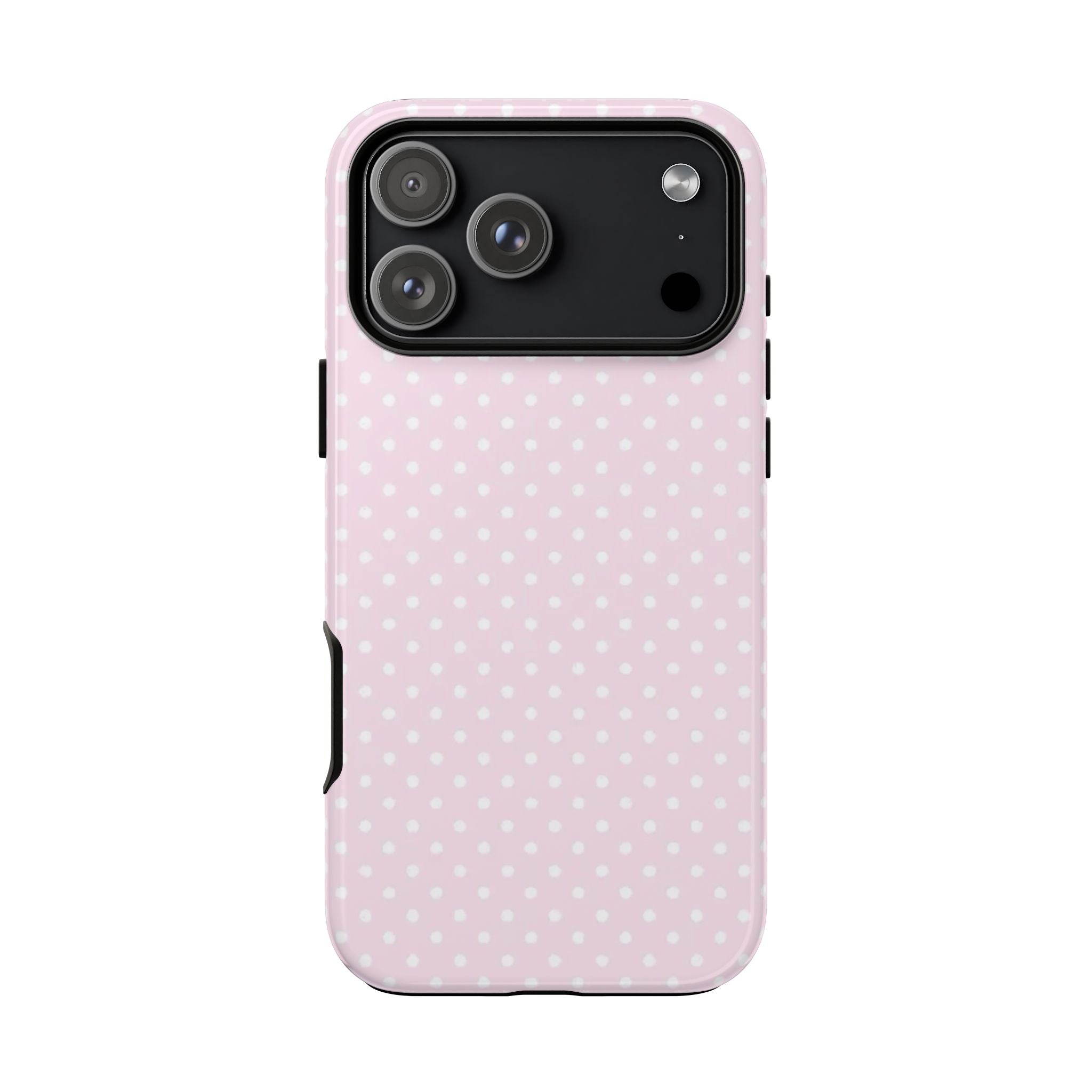Pink Polka Dot Case – White Bow
