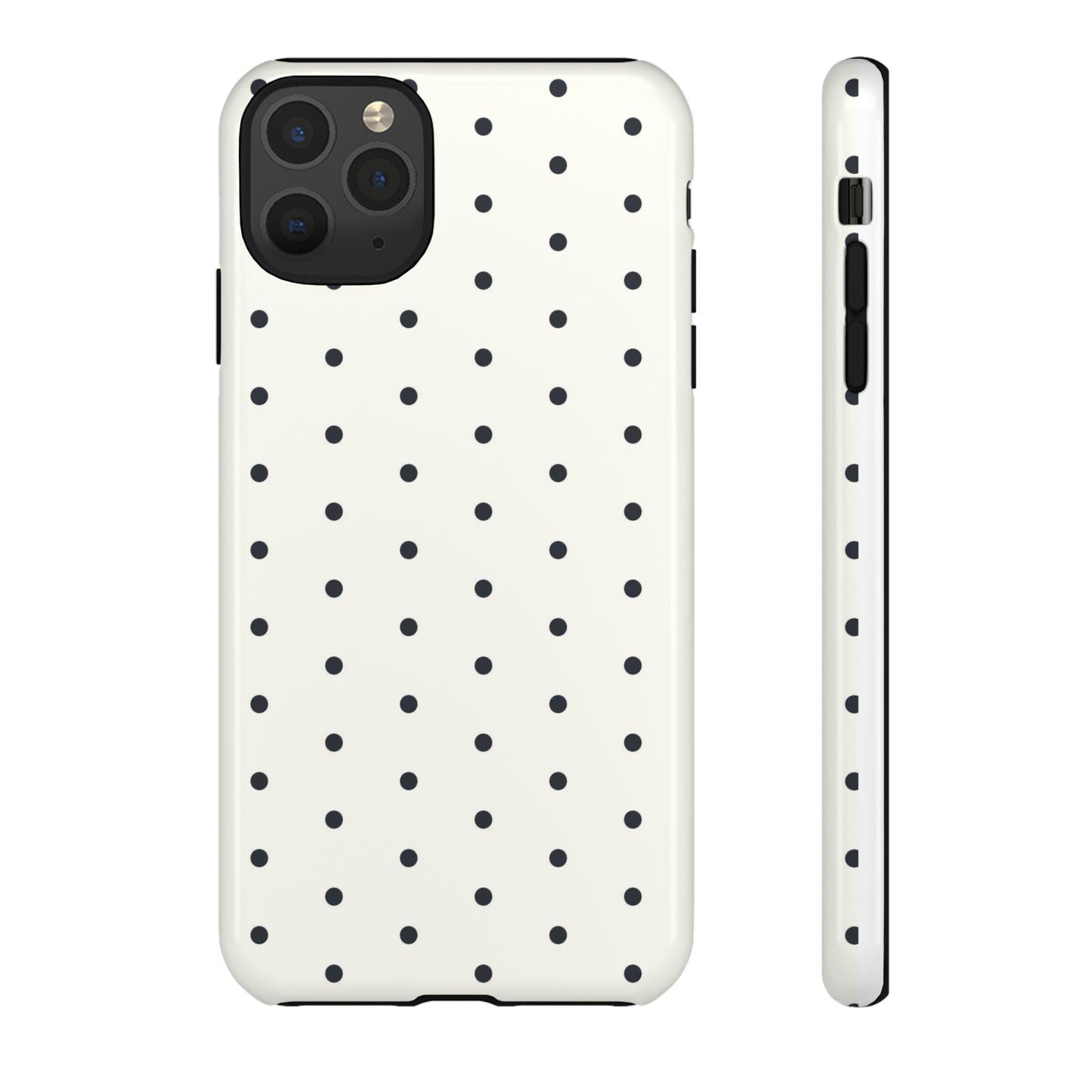 White Polka Dot Tough Case