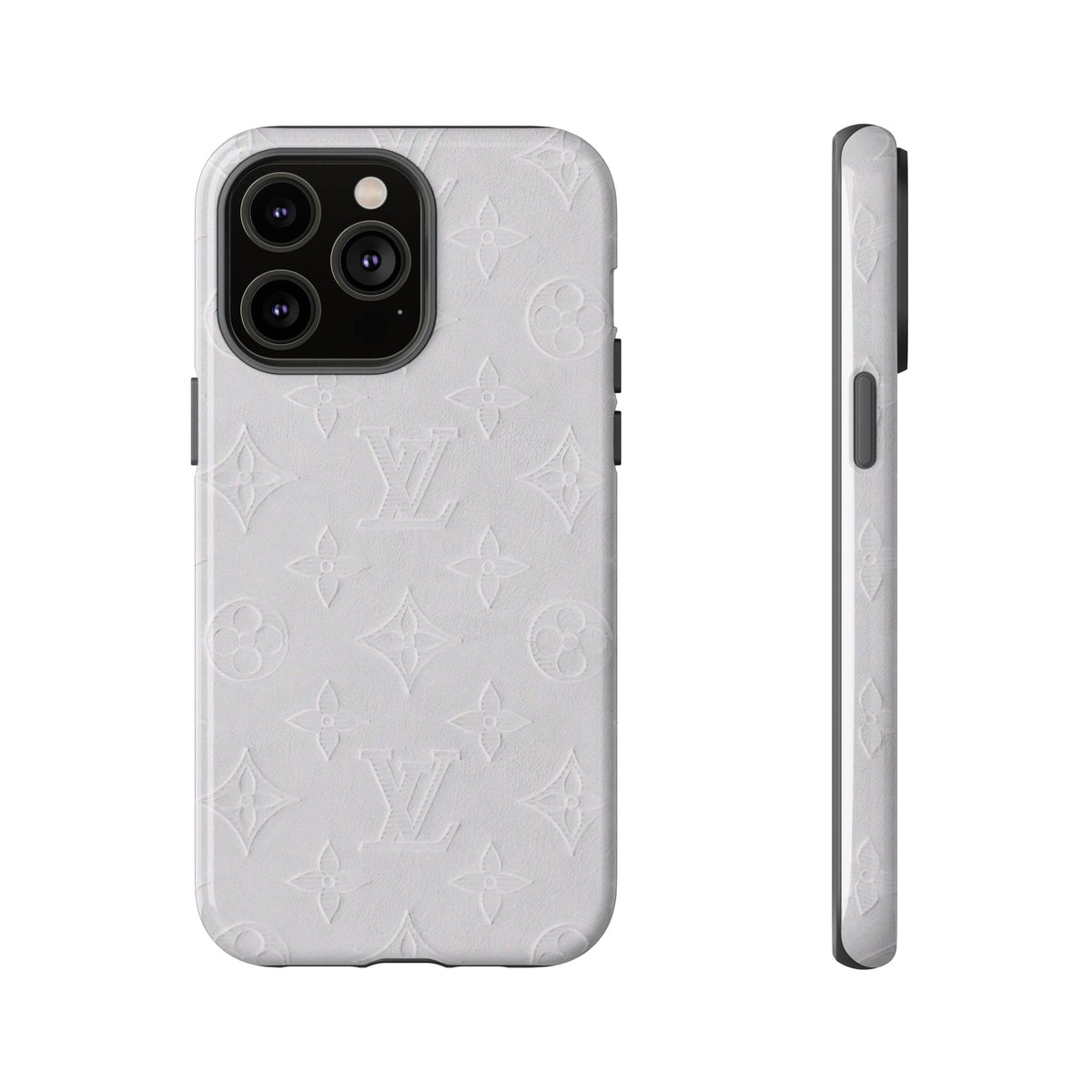 White Monogram Case