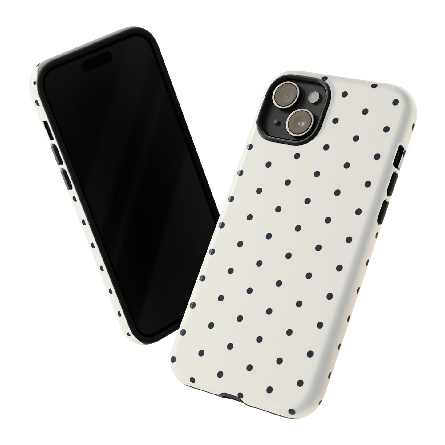 White Polka Dot Tough Case