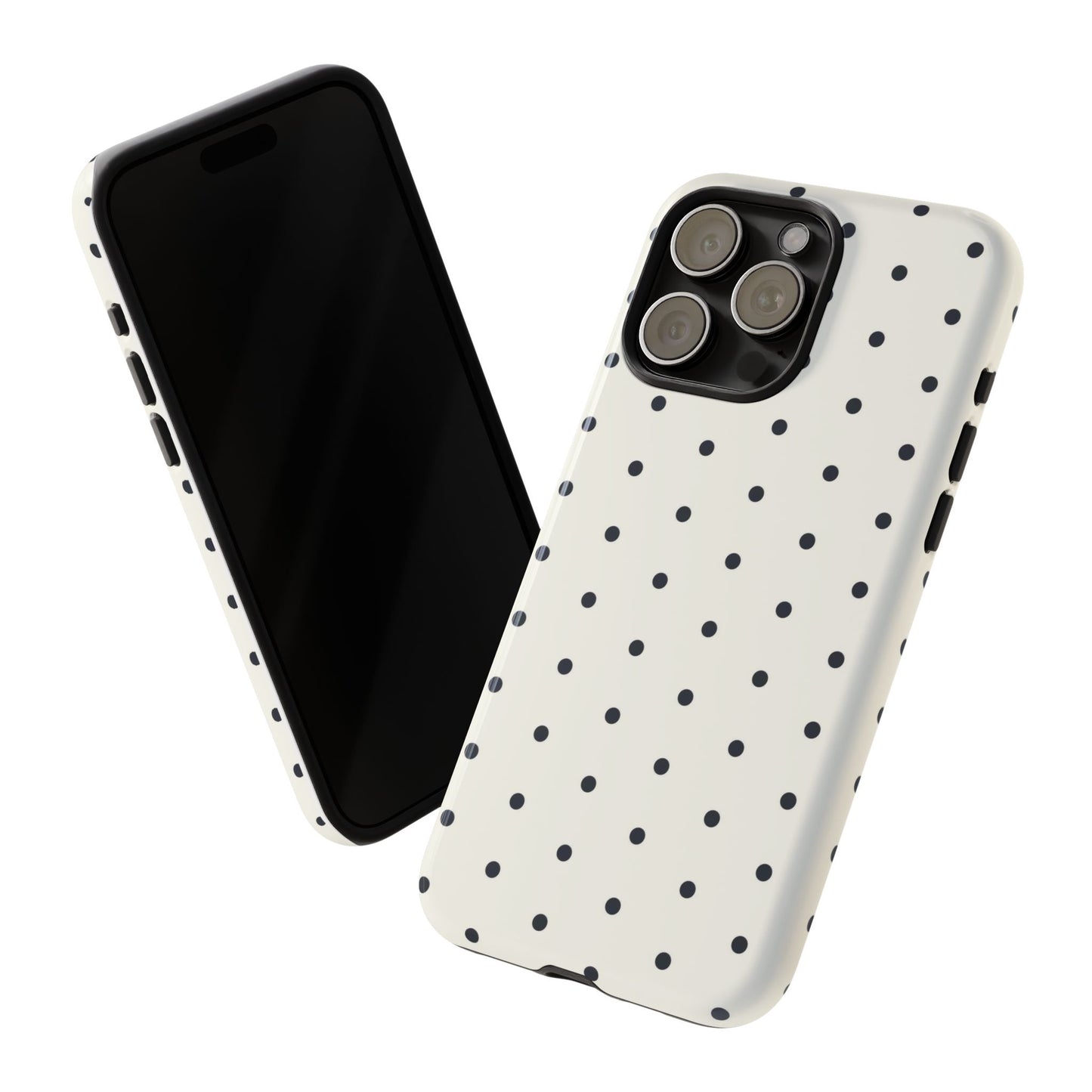 White Polka Dot Tough Case