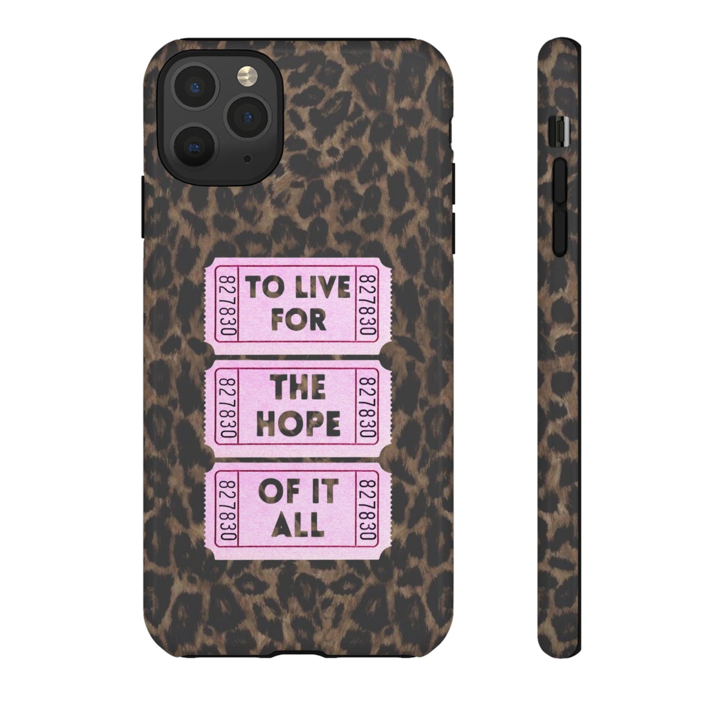 TO LIVE FOR THE HOPE OF IT ALL