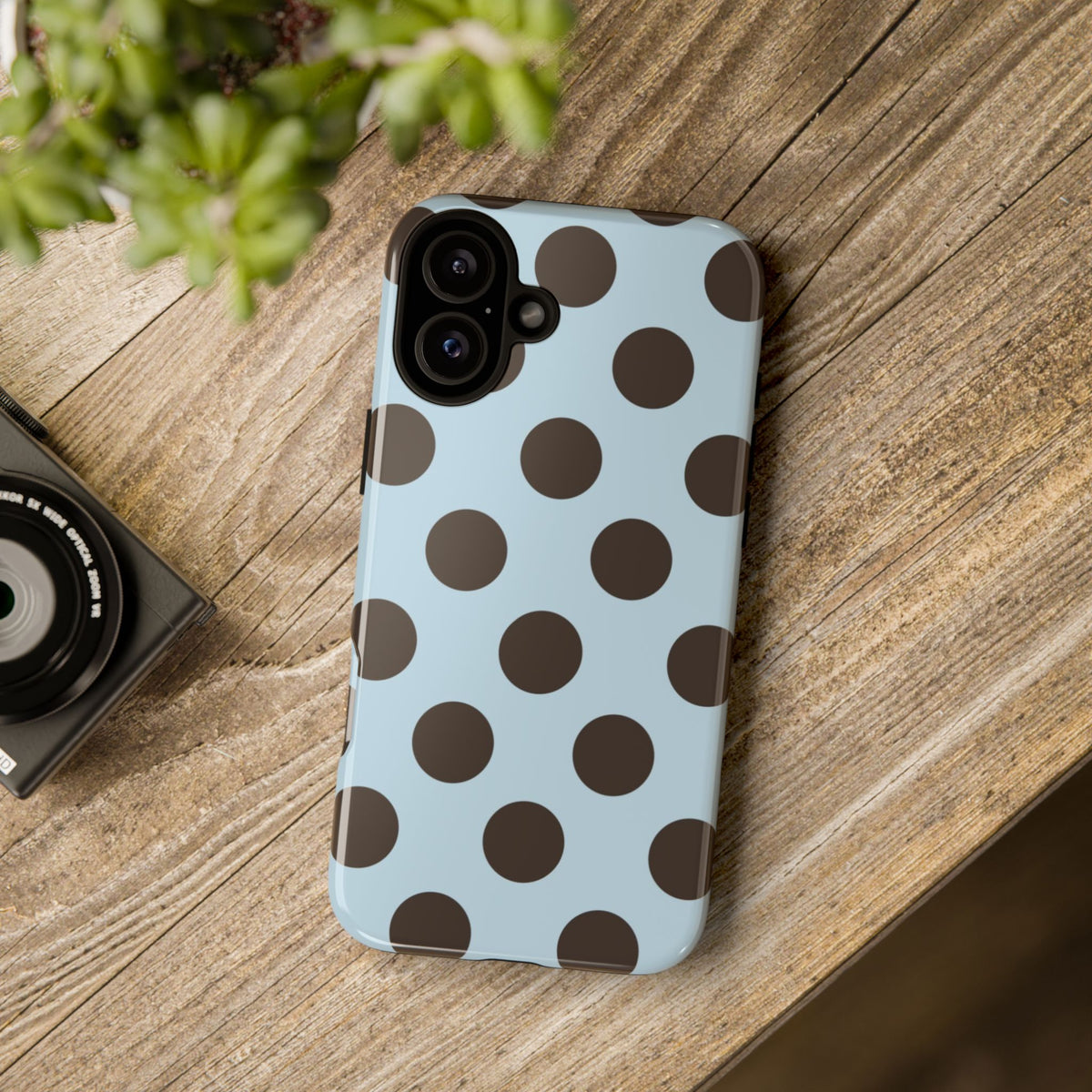 Brown Polka Dot Case