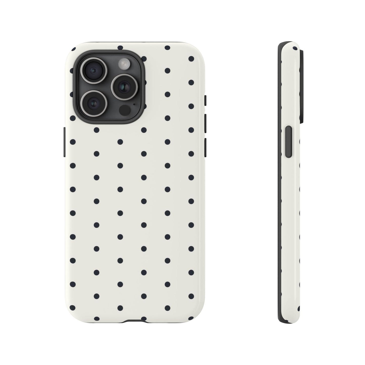White Polka Dot Tough Case