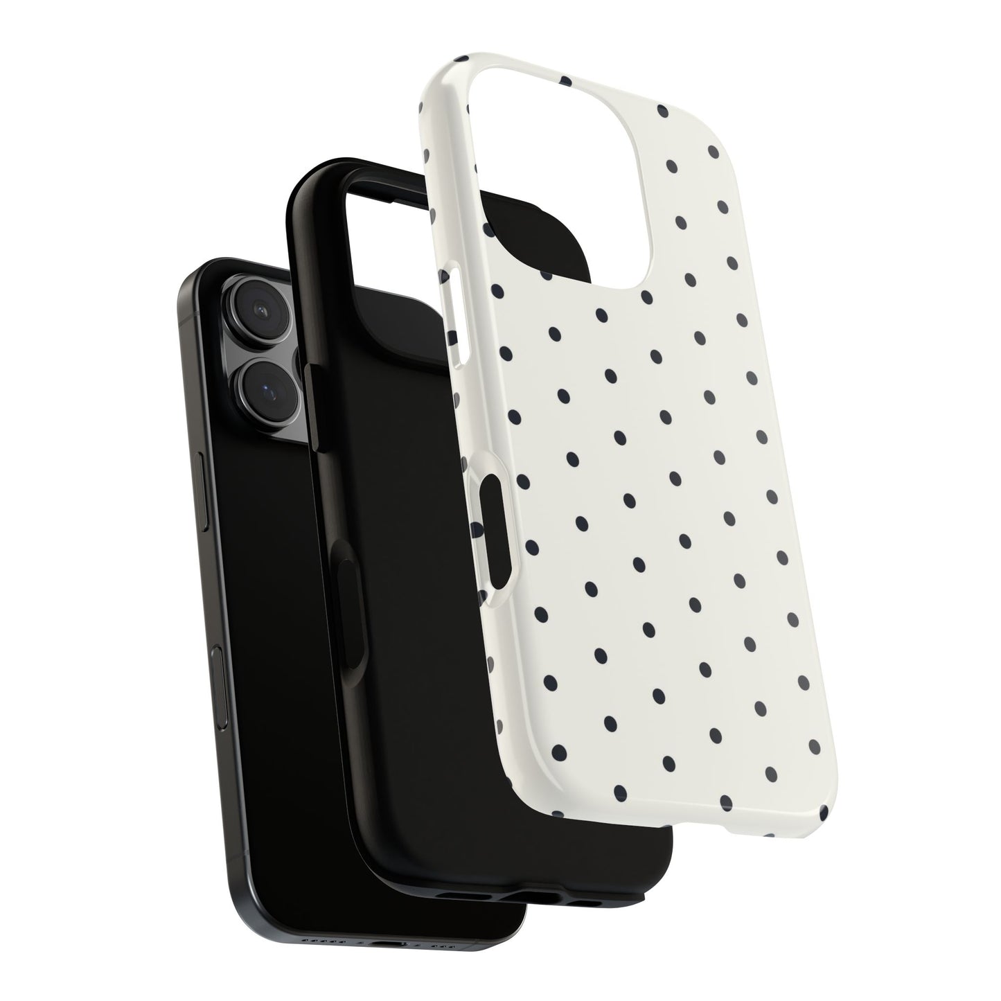 White Polka Dot Tough Case
