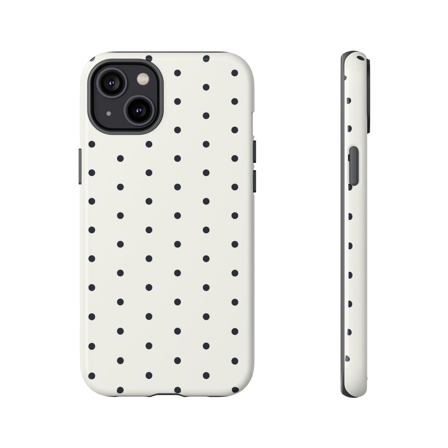 White Polka Dot Tough Case