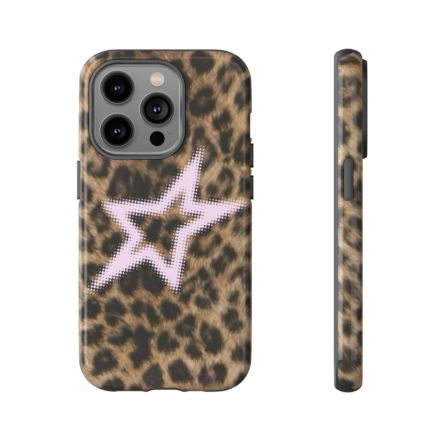 Pink Star Cheetah Case