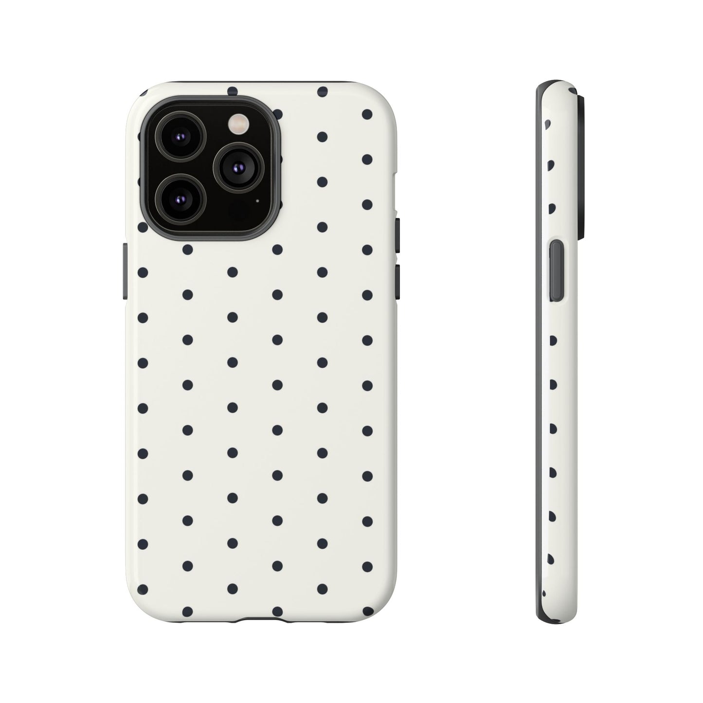 White Polka Dot Tough Case