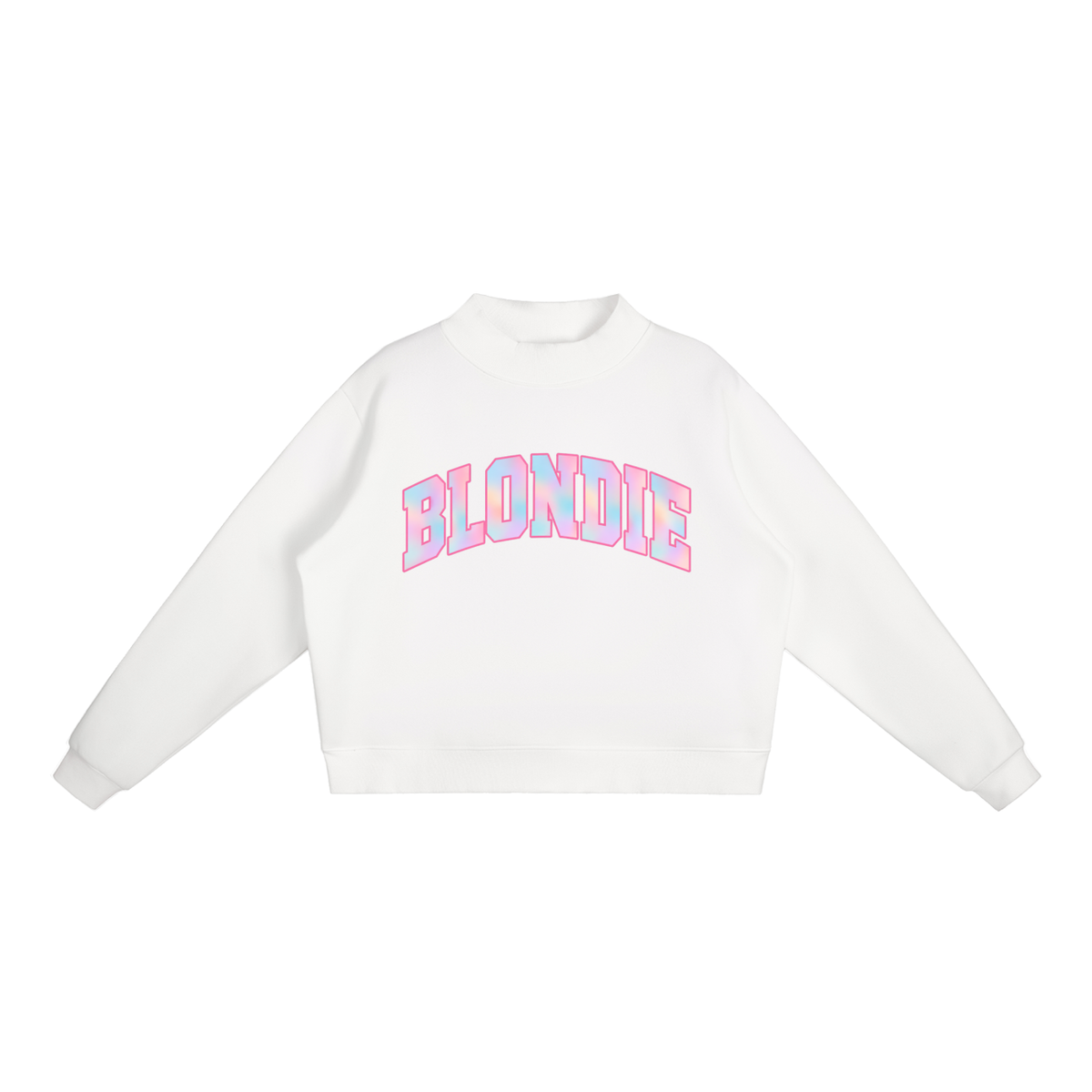 BLONDIE Fleece Mock-Neck Sweatshirt