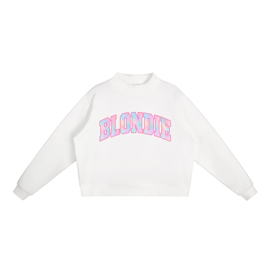 BLONDIE Fleece Mock-Neck Sweatshirt