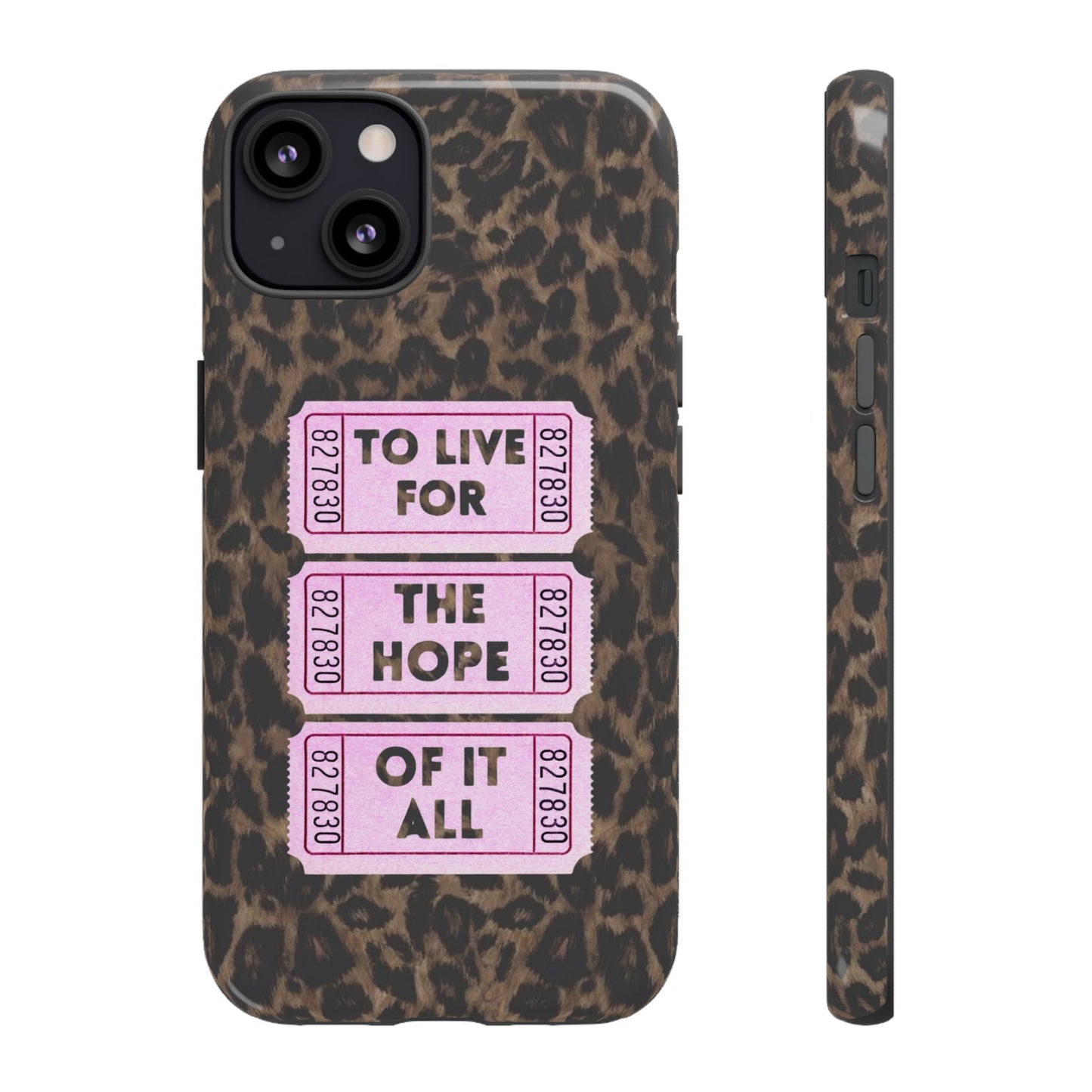 TO LIVE FOR THE HOPE OF IT ALL