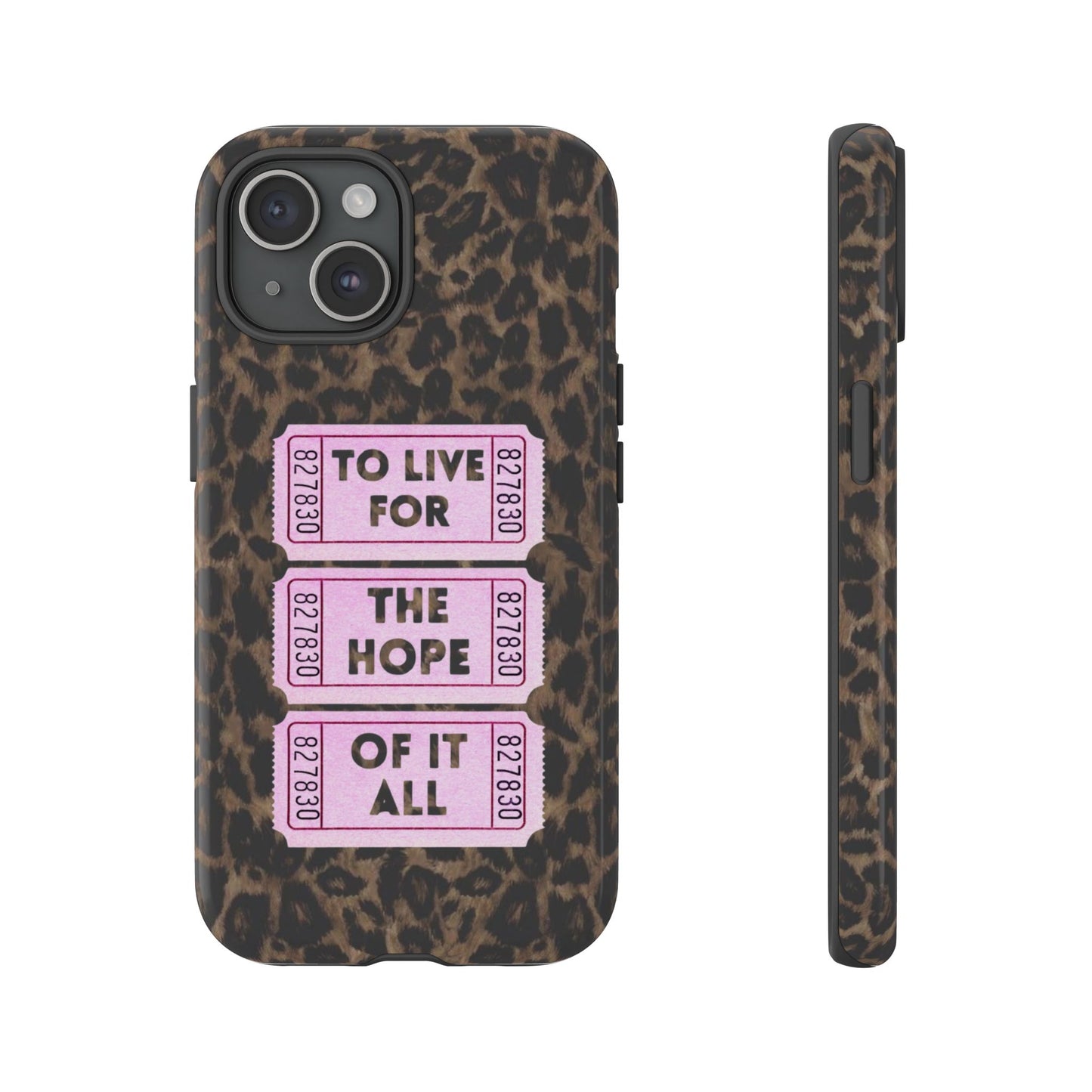 TO LIVE FOR THE HOPE OF IT ALL