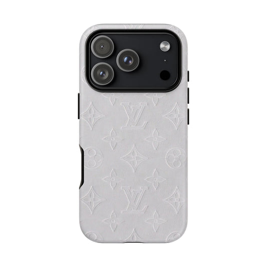 White Monogram Case