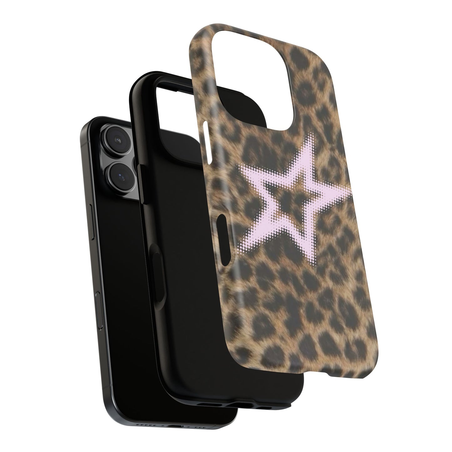 Pink Star Cheetah Case