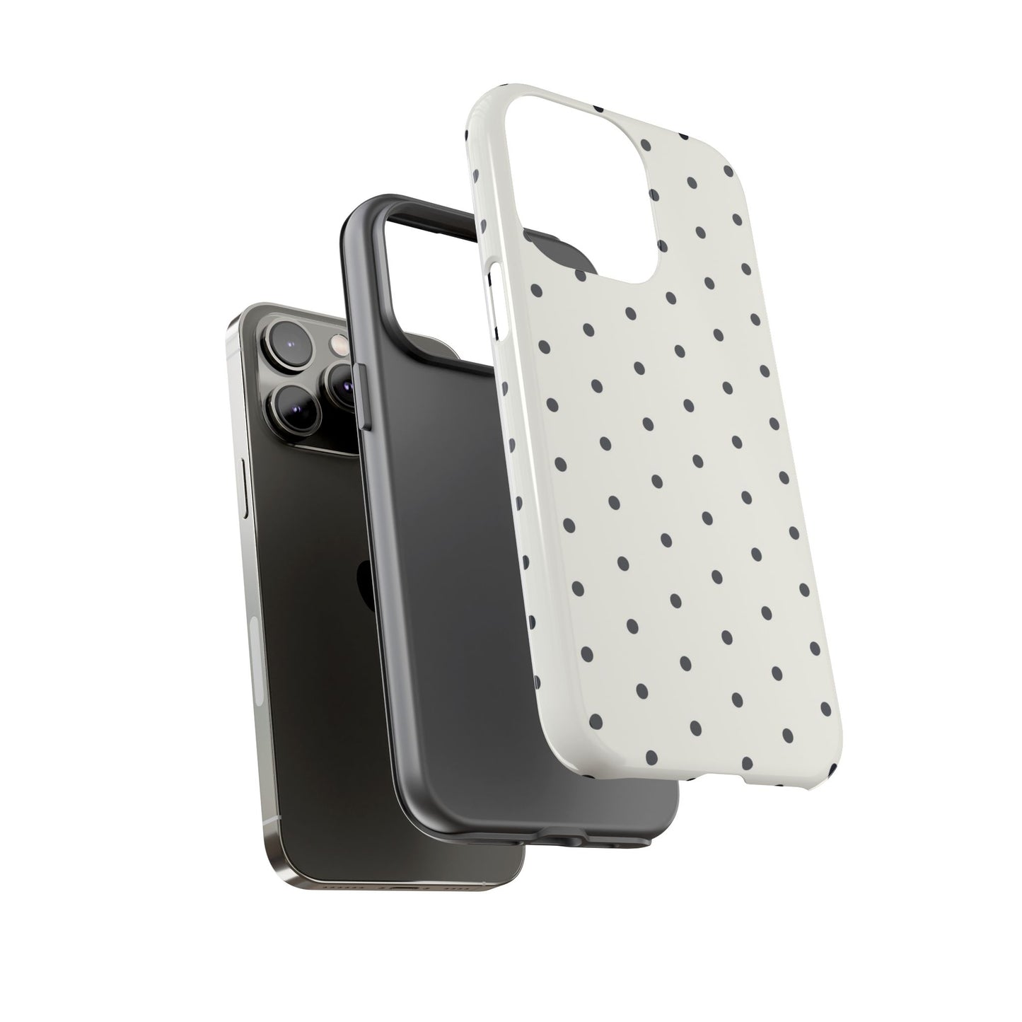 White Polka Dot Tough Case