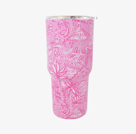 Lilly Pulitzer Insulated Tumbler, Palm Beach Playground