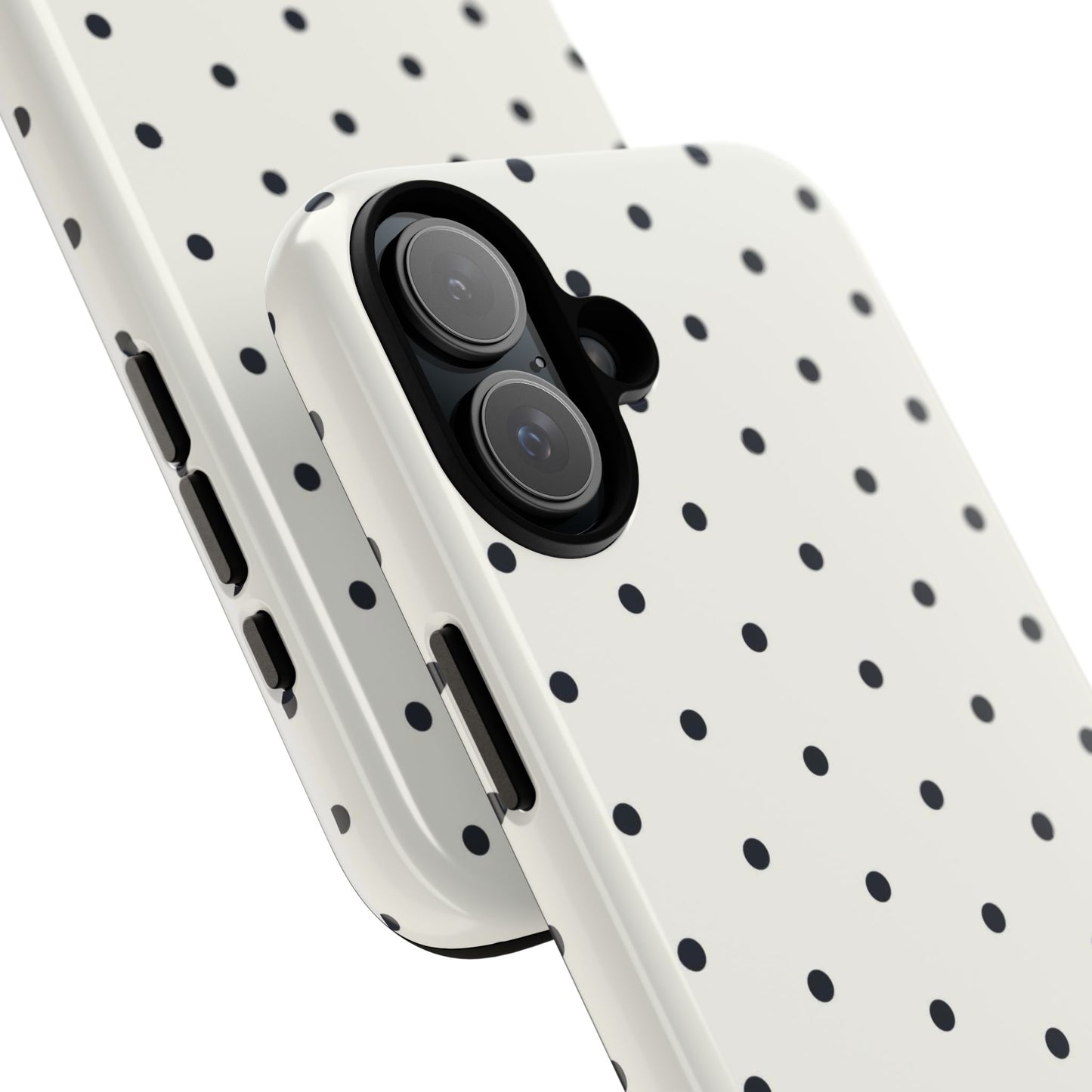 White Polka Dot Tough Case