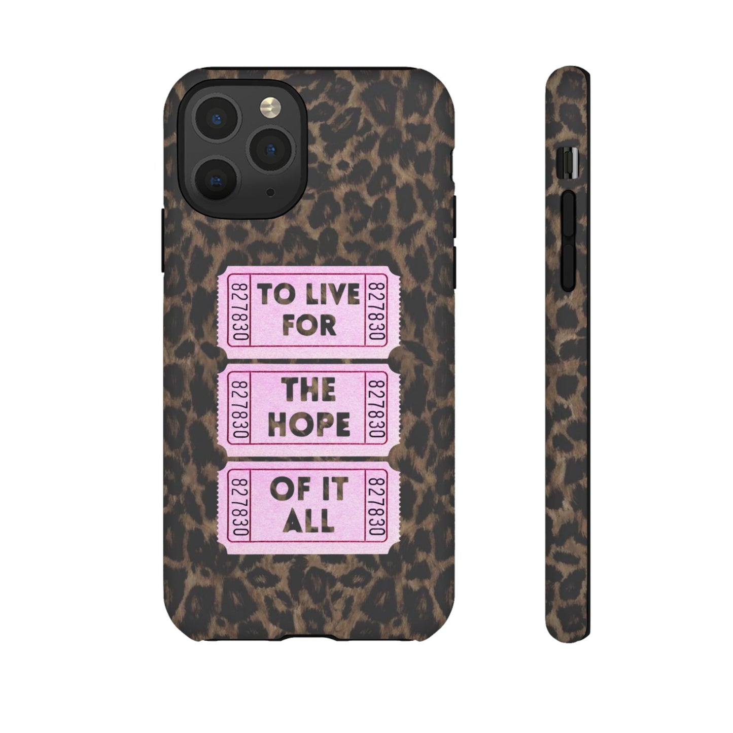 TO LIVE FOR THE HOPE OF IT ALL