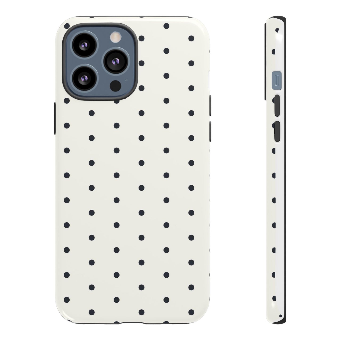 White Polka Dot Tough Case