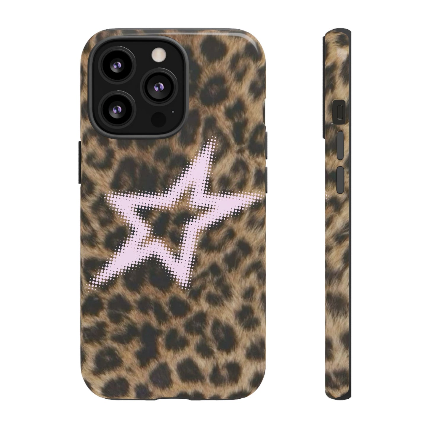 Pink Star Cheetah Case