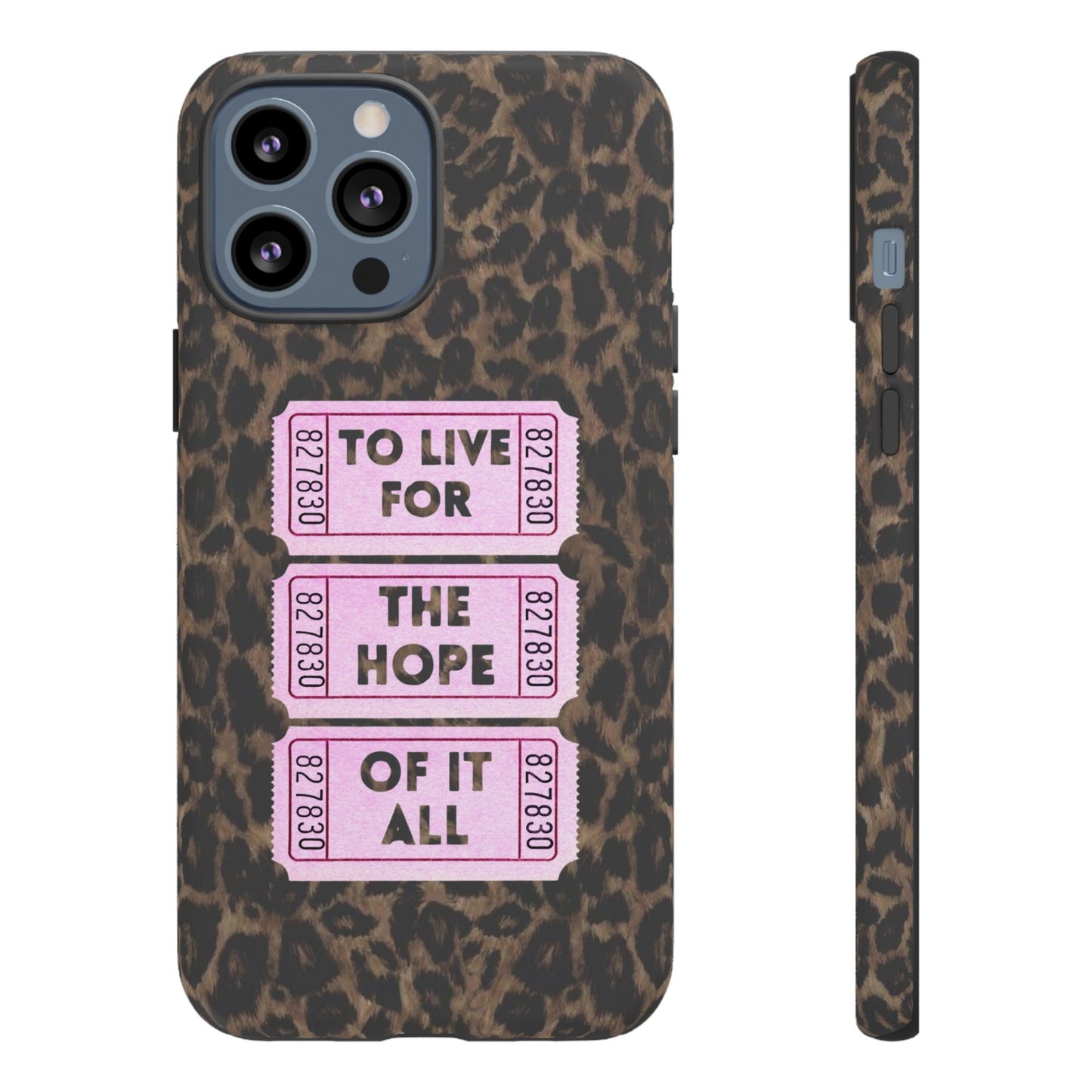 TO LIVE FOR THE HOPE OF IT ALL