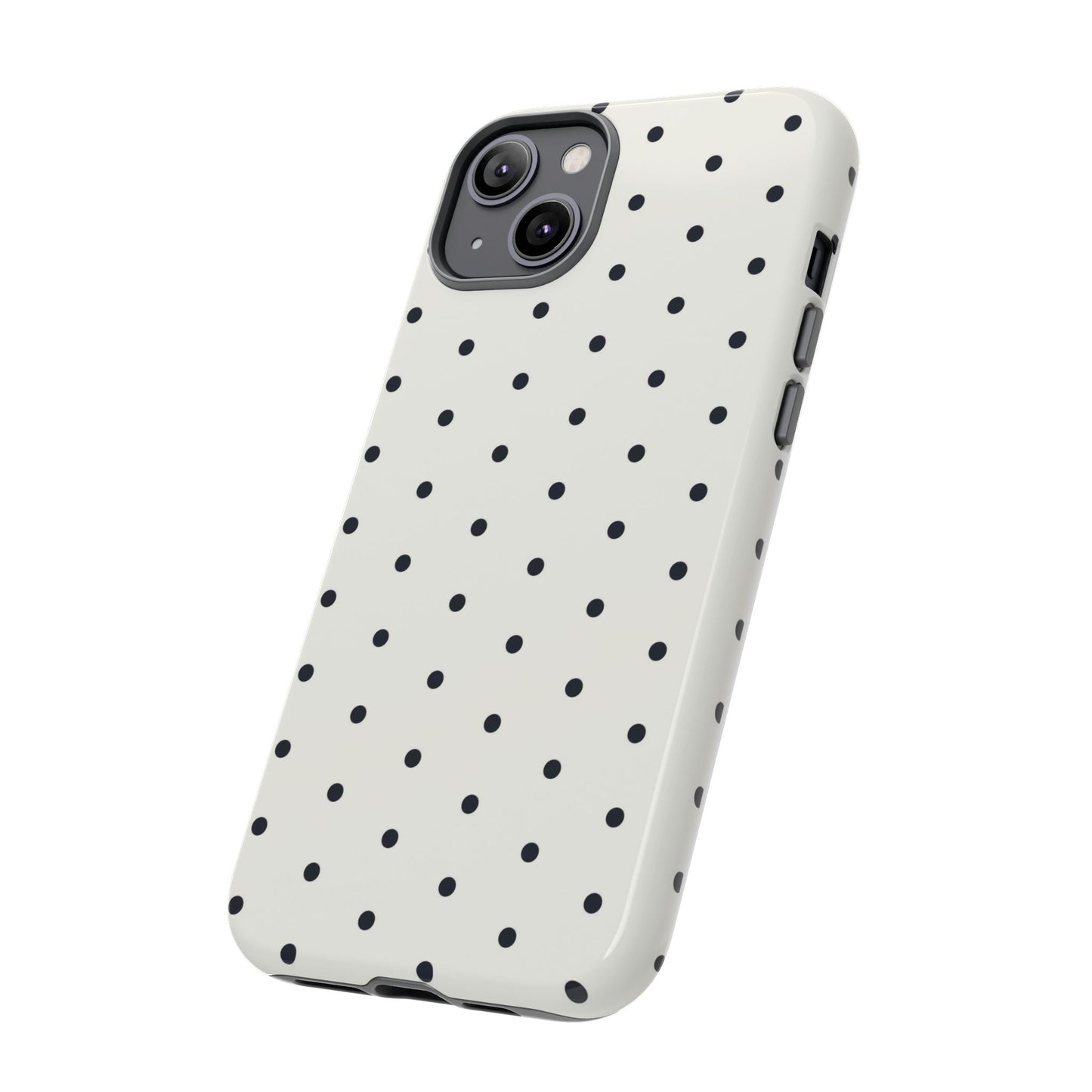 White Polka Dot Tough Case