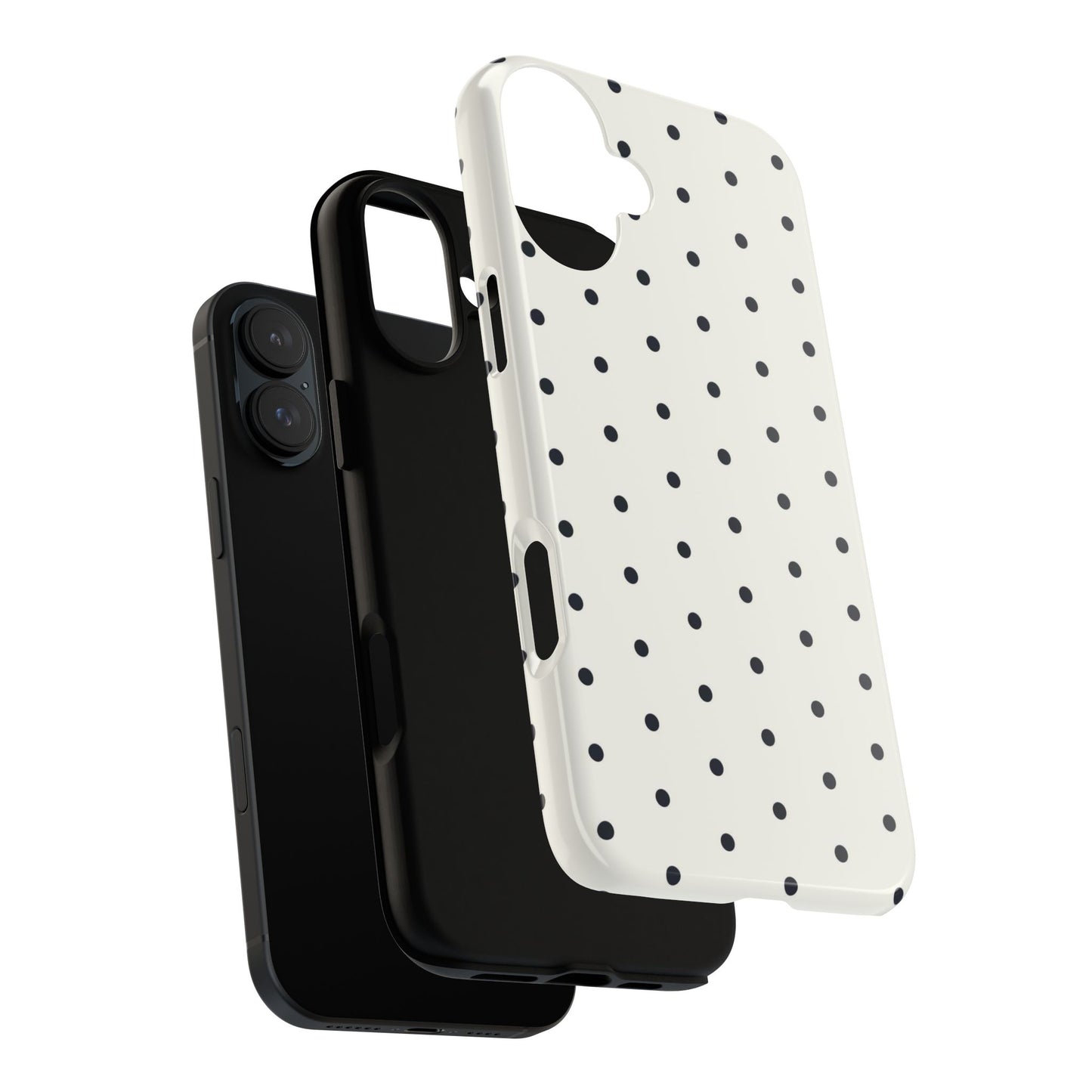 White Polka Dot Tough Case