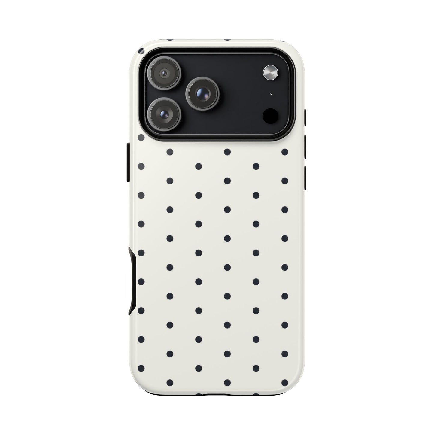 White Polka Dot Tough Case