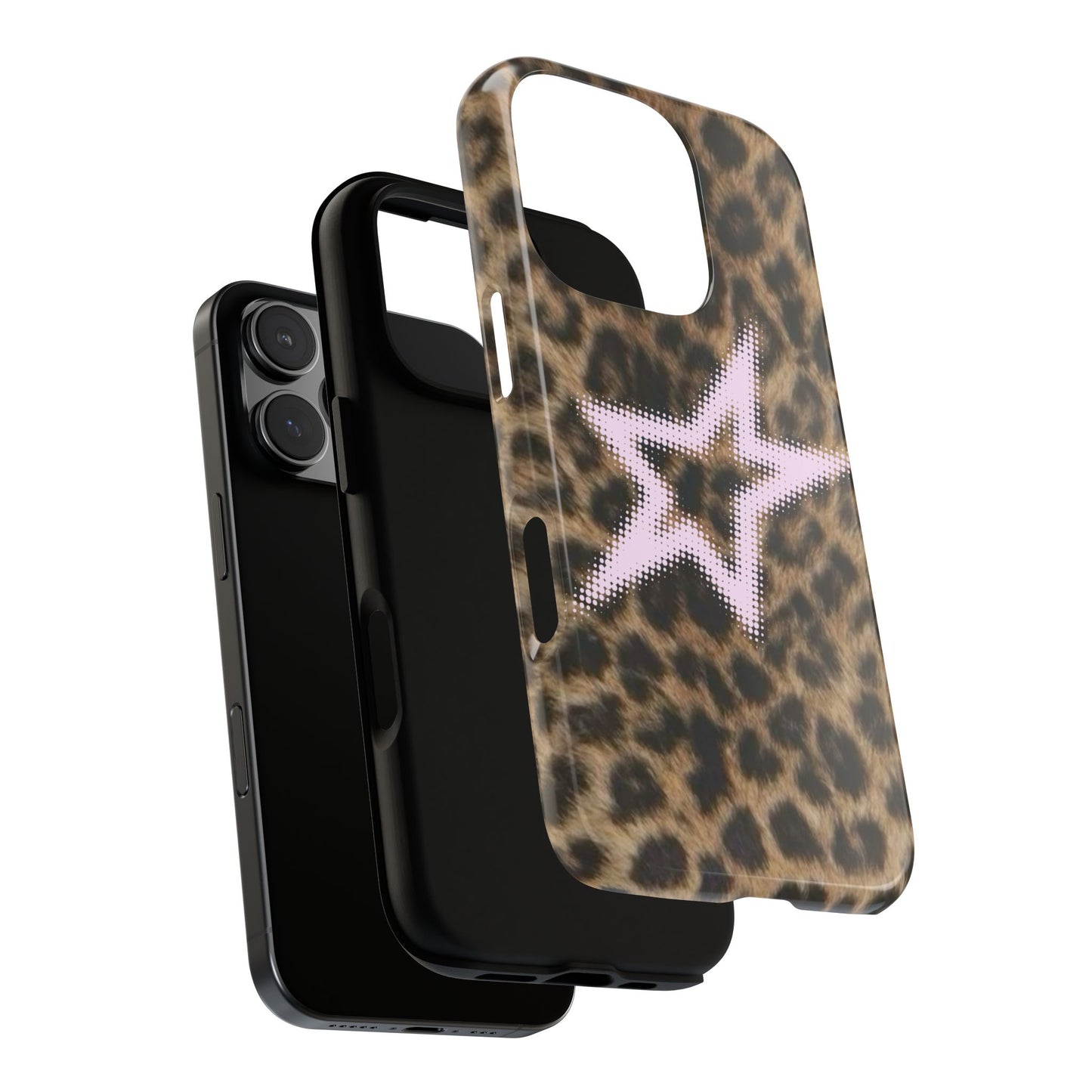 Pink Star Cheetah Case
