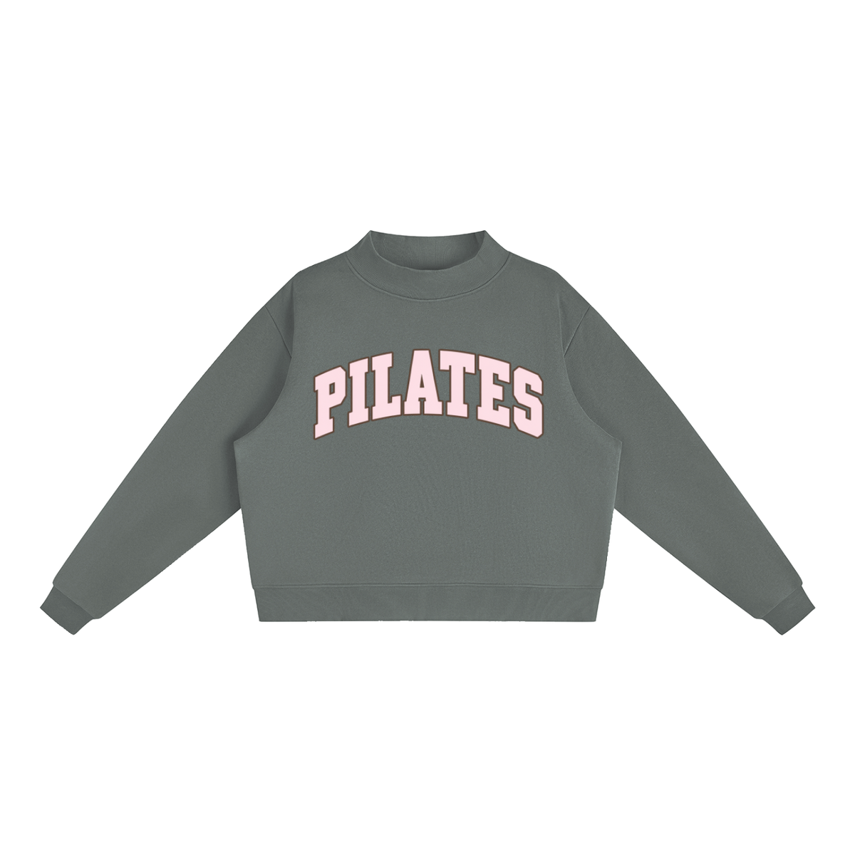 PILATES Fleece Mock-Neck Sweatshirt